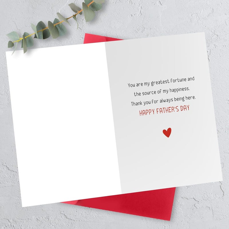 HEJOYN Fathers Day Card Gifts from Wife, Father's Day Card Gifts for Husband Boyfriend, Funny Fathers Day Gift from Wife Girlfriend, Happy Father's Day Cards - Image 2