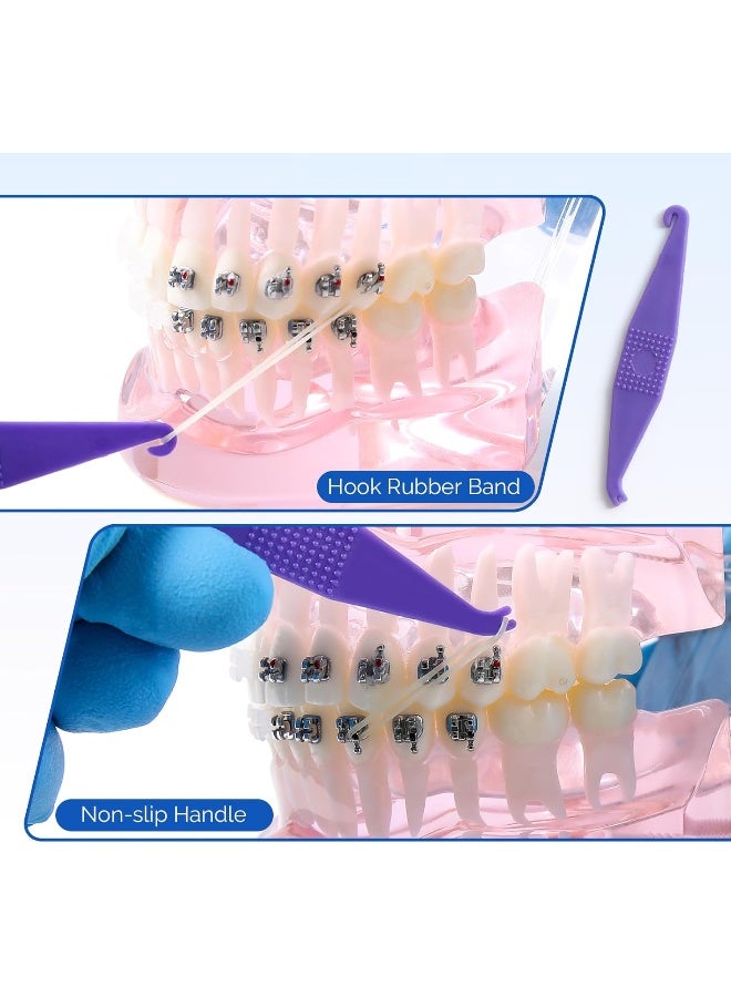 JMU أداة حزام مطاطي JMU 20 قطعة، أدوات مطاطية مرنة للأسنان، أدوات مطاطية للتقويم ذات استخدام واحد بألوان متعددة - Image 3