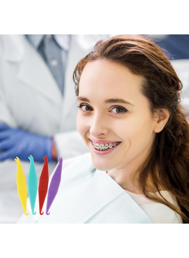 JMU أداة حزام مطاطي JMU 20 قطعة، أدوات مطاطية مرنة للأسنان، أدوات مطاطية للتقويم ذات استخدام واحد بألوان متعددة - Image 4