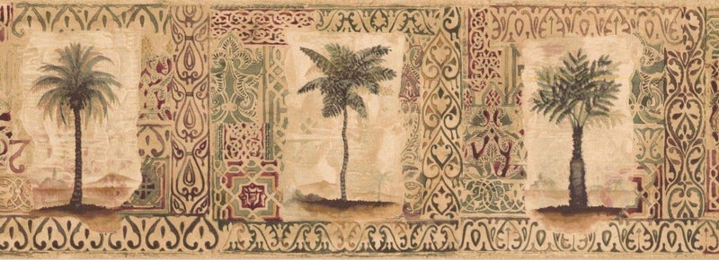 Wallpaper Border Palm Tree Wall Paper Border SP76492L