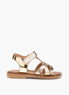 Pablosky Girls' Strap Sandals with Hook and Loop Closure  - Image 2
