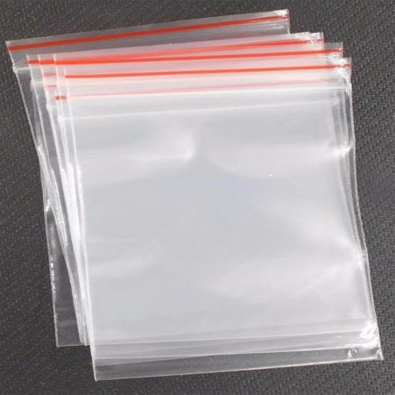 bvslf Polypropylene Zip Lock Pouch Bags Of 5 X 7 In Size, 100 Pieces, Transparent Reusable/Resealable Zip Lock Covers, 12.7 Centimeters, 7 Inches - Image 5