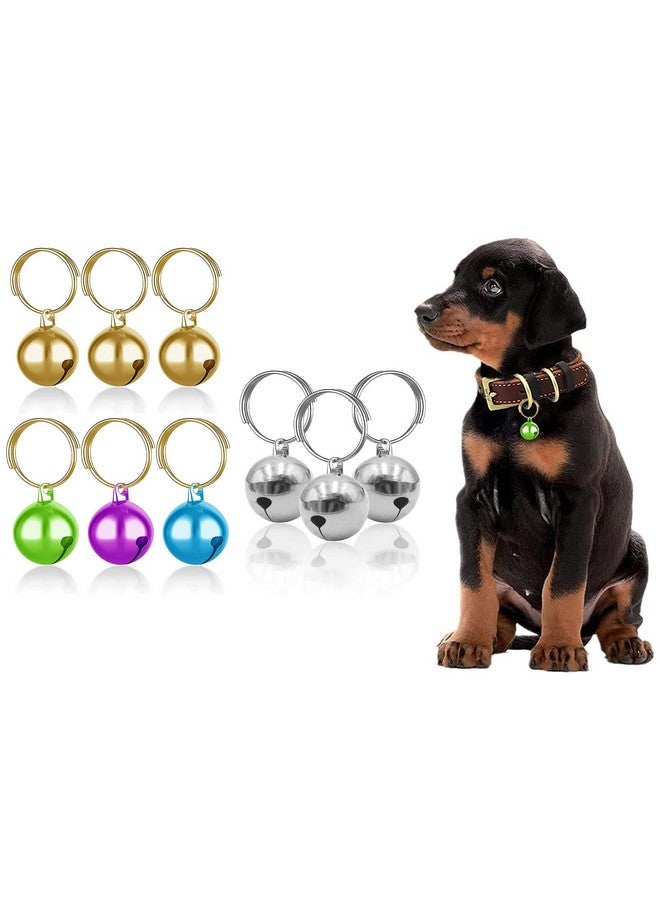 Pet Bells For Dog Cat Collar Charm Pet Pendant Accessories Stainless Steel, 3 Pcs Anti-Lost Training Bells For Collars, Suitable For Pet Pendant Accessories,1/2-Inch, Color As Vary - Image 1