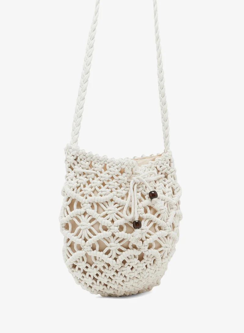 Ginger Beige crochet crossbody for Women | Best Price UAE