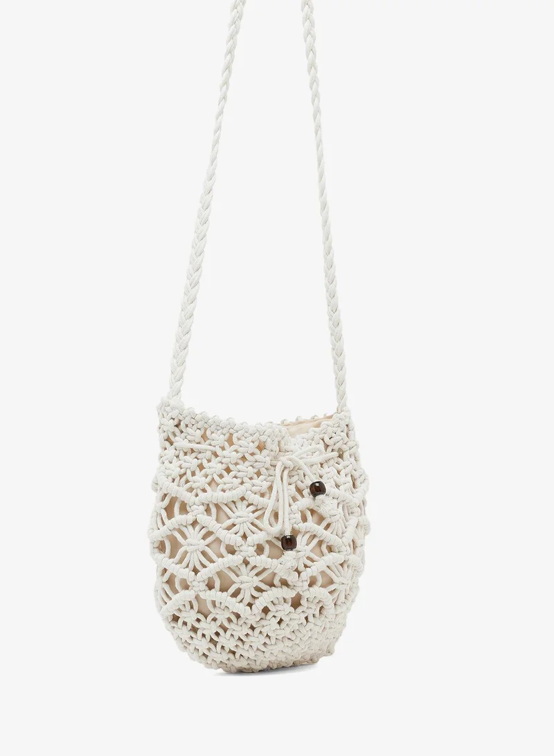 Ginger Beige crochet crossbody for Women | Best Price UAE