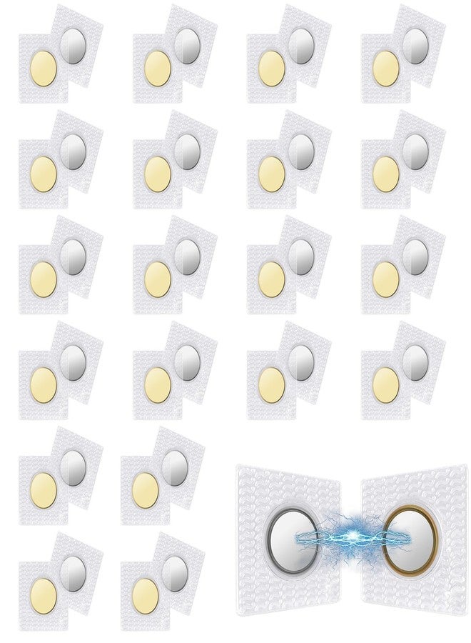 إيكيت مجموعة EEEKit، 20 زوجًا من المغناطيسات القابلة للخياطة، قفل مغناطيسي مخفي، قفل مغناطيسي غير مرئي من مادة البولي فينيل كلوريد للأقمشة الرقيقة، بطانة الحقيبة، غطاء الجيب، بطانة الملابس، الخياطة اليدوية - Image 1