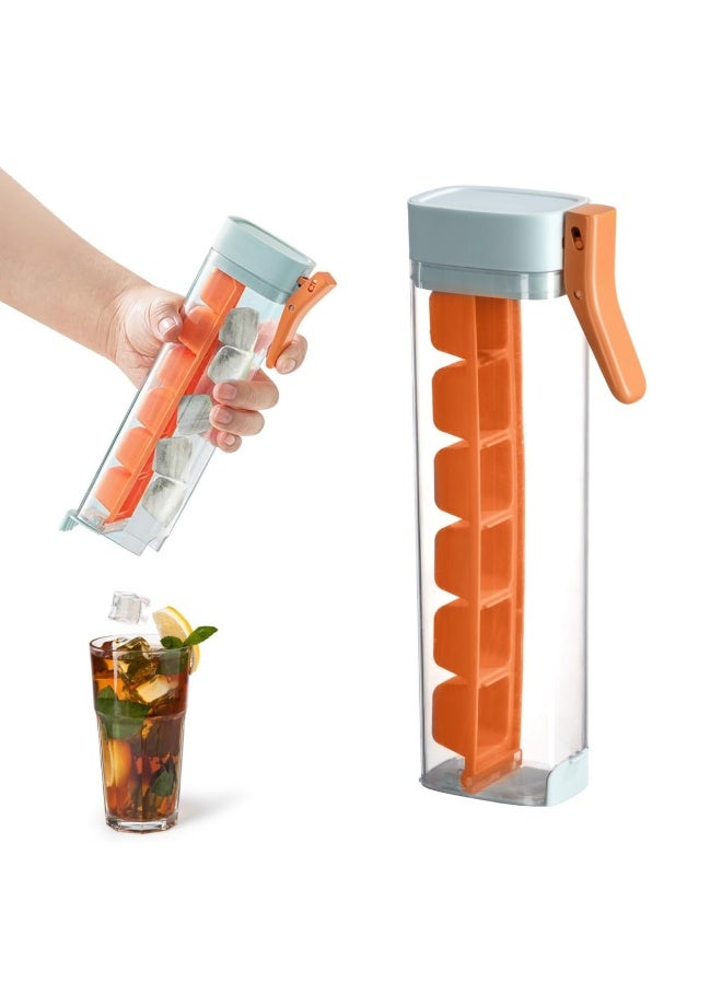 Silicone Freezer Ice Tray – Easy-Release, Touch-Free Ice Cube Mold – Assorted Colors - Image 1