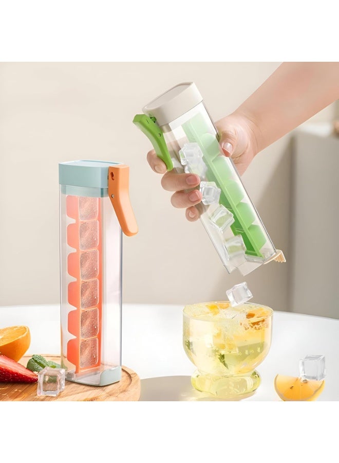 Silicone Freezer Ice Tray – Easy-Release, Touch-Free Ice Cube Mold – Assorted Colors - Image 2