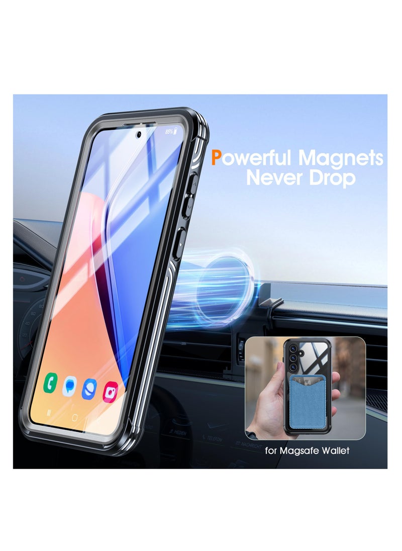 Aookay Magnetic Phone Case for Samsung A55 5G, Built-in Glass Screen, 360 Degree Full Body Shockproof Protection, Solid Bumper Shell for Samsung Galaxy A55 5G  - Image 5