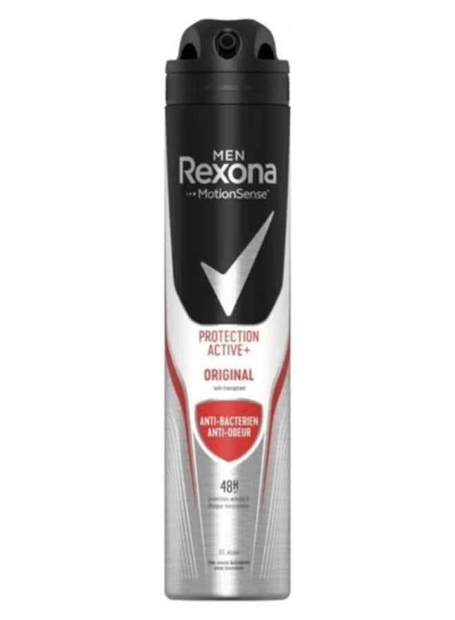 Rexona Men Motion Sense Deodorant Active Protection Plus Original Anti-Bacterial Odor Protection Spray - 200 ml
