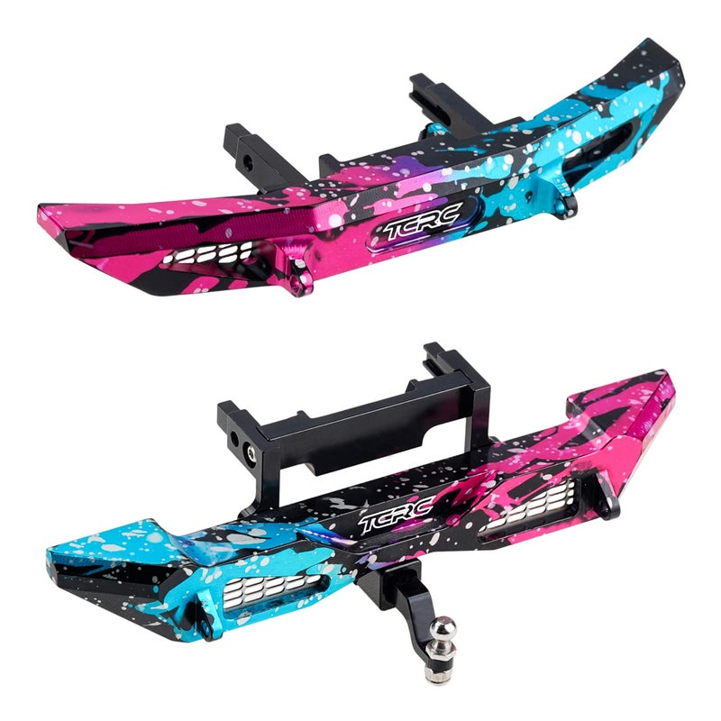 TCRC Splash Anodizing Aluminum Front and Rear Bumpers Set for TRX4M Bronco 118 RC Crawler Car Upgrade Parts - Image 3