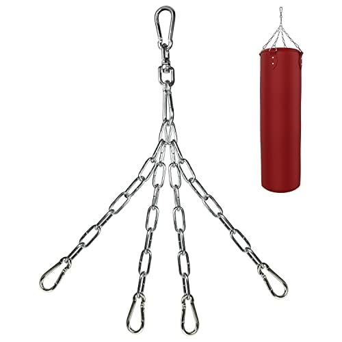 Yes4All Punching Bag Hanger, Stainless Steel Swivel Chain with 4 Snap Hooks for Heavy Bag, Gym Swing, Trapeze, and Hammock - Image 4