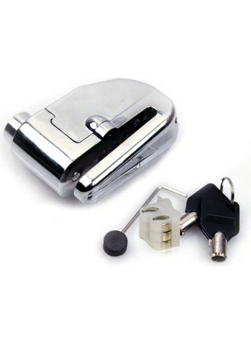 Ebakbak Motorcycle Disc Alarm Steel Alloy Dual Function 130 Decibel Sound Engine Disc Alarm 