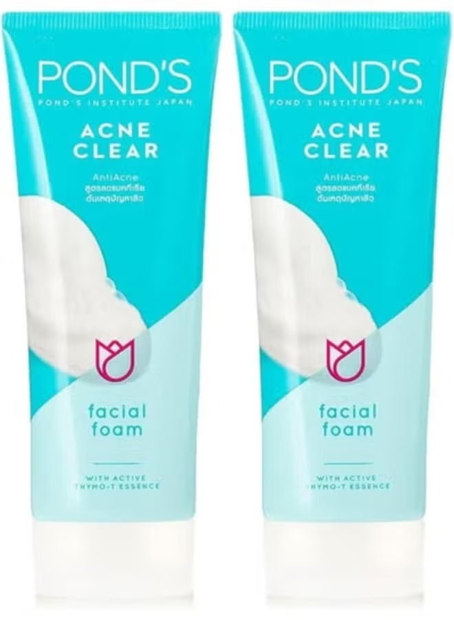 Acne Clear Anti Acne Facial Foam 50 g 2 Pcs