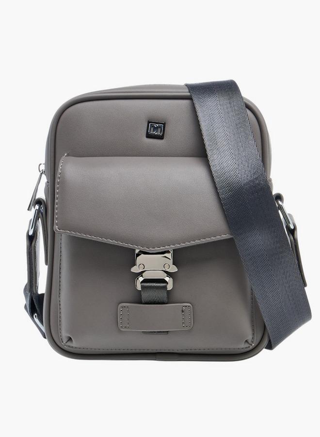 DUCHINI Solid Crossbody Bag with Adjustable Strap - Image 1