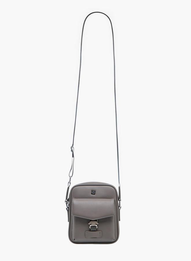 DUCHINI Solid Crossbody Bag with Adjustable Strap - Image 2