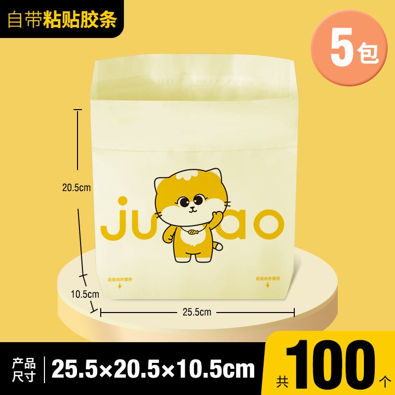 Car Garbage Bag Self-Standing Paste Cleaning Bag Desktop Garbage Bag Thickened Household Kitchen Mini Portable - Image 1