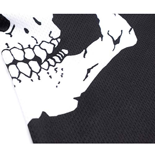 TClian Skull Mask Balaclava Ghost Skeleton Bandana Motorcycle Full Face Mask Military Tactical Airsoft Masks Halloween Mask (Skull-01) - Image 3