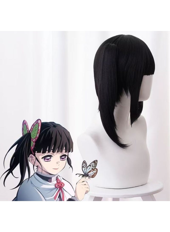 general Demon Slayer Series Kannoho Cosplay Wig Natural Pony Tail Cosplay Headgear - Image 3