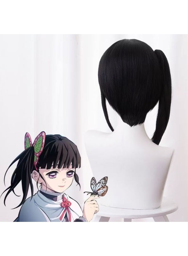 general Demon Slayer Series Kannoho Cosplay Wig Natural Pony Tail Cosplay Headgear - Image 4