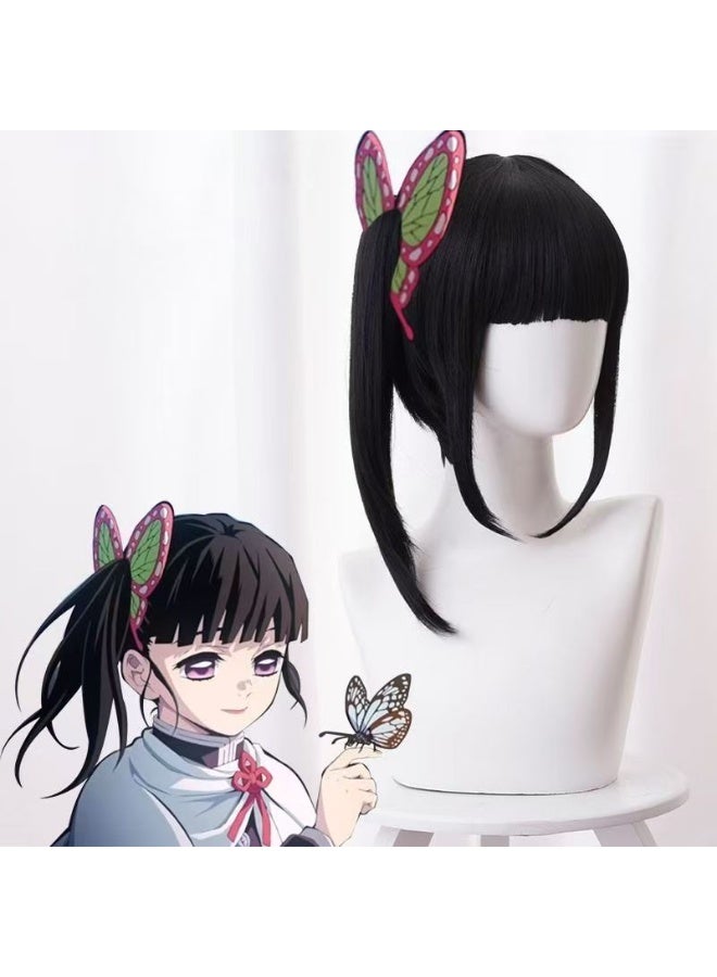 general Demon Slayer Series Kannoho Cosplay Wig Natural Pony Tail Cosplay Headgear - Image 2