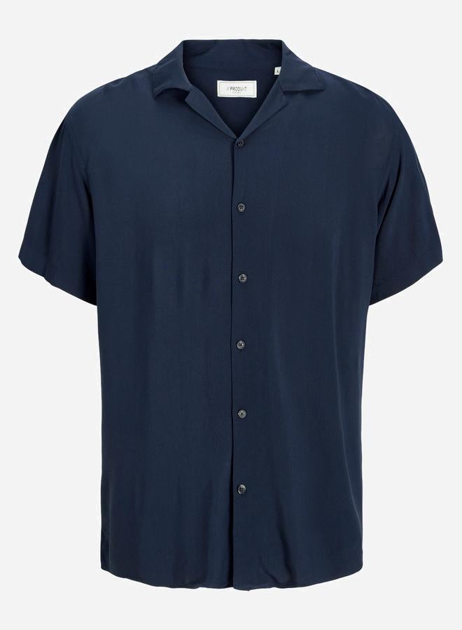 برودكت قميص بياقة منتج صلب بأكمام قصيرة