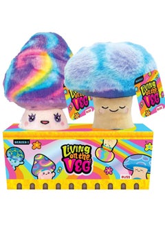 RUSS Russ RBLV Series 1 Living on the Veg Zeek and Maisey Mushroom Medley Characters Plush Toys, 6-Inch Height  - Image 1