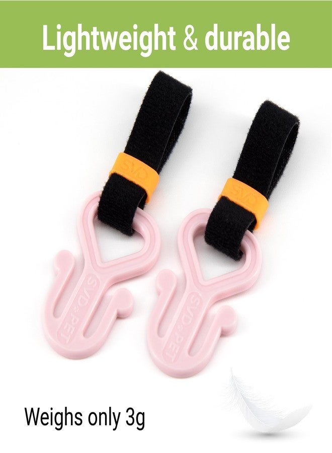 SVD.PET 2PC Dog Poop Bag Holder, Waste Bag Holder, Dog Poop Bag Carrier, Hand Free Holder (Pink) - Image 2