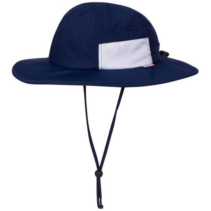SwimZip Wide Brim Sun Hat | UPF 50+ Protection for Baby, Toddler, and Kids Navy - Image 1