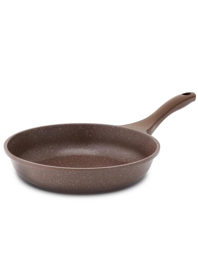 سنسارتي مقلاة سينسارتي غير لاصقة، مقلاة عجة، مقلاة طبخ صحية من الحجر، خالية من حمض بيرفلورو الأوكتانويك، لون بني توفي (12.5 بوصة) - Image 1