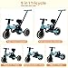 Bobike Toddler Bike with Push HandleTricycles for 1 to 3 Years Old Toddler Tricycle with Push Handle for Boy Girl Baby Balance Bike with Adjustable Seat Height and Removable Pedal Sky Blue - Image 4