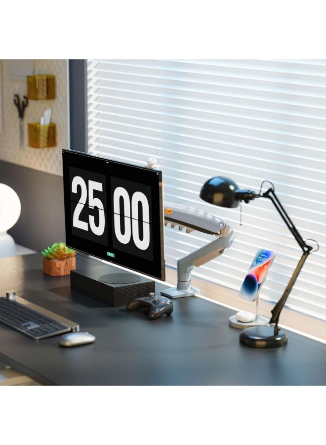 NB NORTH BAYOU North Bayou NB F80 Monitor Stand – Shock Absorber Arm, Fits 17"-30" Screens, Supports 2–9 kg, New Version – Teal Blue - Image 5