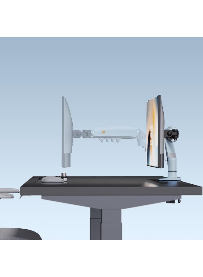 NB NORTH BAYOU North Bayou NB F80 Monitor Stand – Shock Absorber Arm, Fits 17"-30" Screens, Supports 2–9 kg, New Version – Teal Blue - Image 2