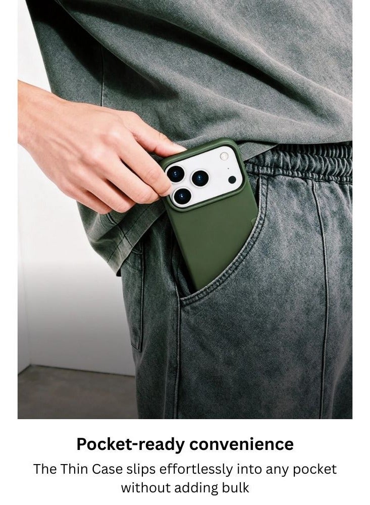 Nudient Thin Case w/ MagSafe for Apple iPhone 17 Pro Max 6.9" | Ultra Slim 1mm LightWeight Cover Precision Fit, Anti-Scratch, Eco-Friendly, Matte Finish Grip, Wireless Charging - Ink Black - Image 4