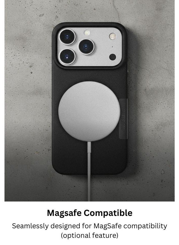 Nudient Thin Case w/ MagSafe for Apple iPhone 17 Pro Max 6.9" | Ultra Slim 1mm LightWeight Cover Precision Fit, Anti-Scratch, Eco-Friendly, Matte Finish Grip, Wireless Charging - Ink Black - Image 2