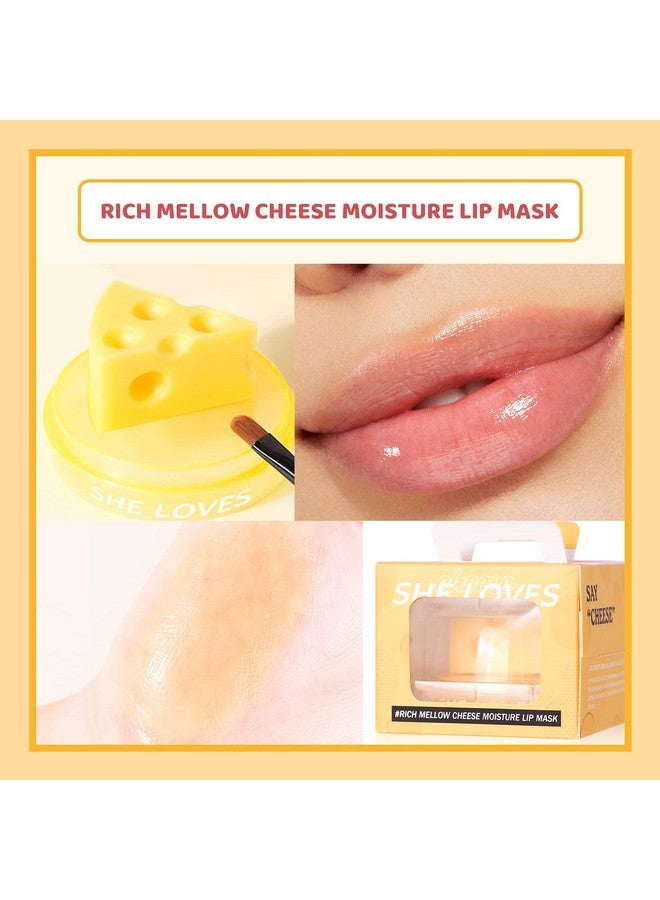 She Loves 2Pcs Cheese Design Cute Makeup Ph Lip Balm&Lip Mask Color Changing Lipstick Light Pink Lipstick Magic Lipstick With Lip Brush Pink Lip Balm Lip Gloss For Girls Pink Lips( 2) - Image 3