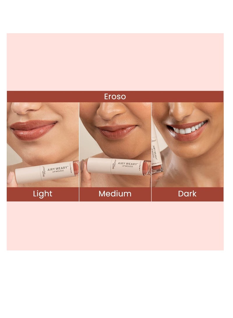 Earth Rhythm Earth Rhythm Airy Weary Lipstick   Eroso Moisturize Dry chapped Lips Matte Finish   Hyaluronic Acid Jojoba Seed Oil  Lotus extract   3.5 gm  - Image 4