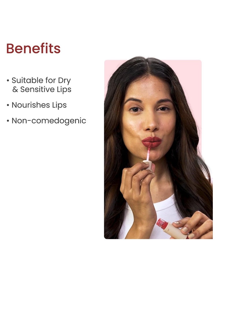 Earth Rhythm Earth Rhythm Airy Weary Lipstick   Eroso Moisturize Dry chapped Lips Matte Finish   Hyaluronic Acid Jojoba Seed Oil  Lotus extract   3.5 gm  - Image 2