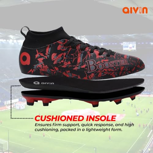 AIVIN Booster Pro. Light Weight and Durable Football Shoes for Men & Women, Comfortable and Flexible Football Shoes, Soccer Shoe, Football Studs, Multicolor, 7 UK - Image 4