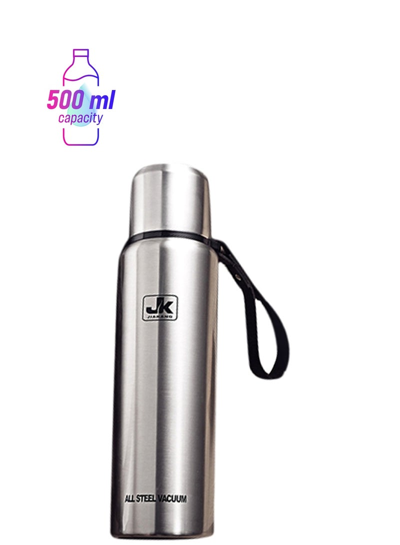 Beauenty Portable Outdoor Water Bottle Black/Silver - Image 1