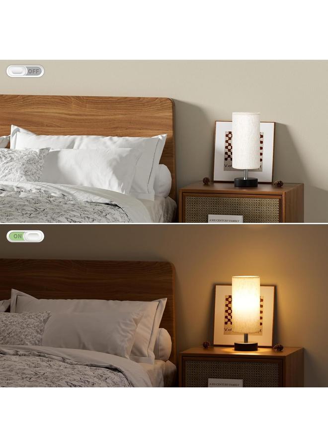 Bluejw Crossover Table Lamp Bedside Advanced Bedroom Fabric Light Luxury Atmospheric Small Table Lamp Study Creative Vintage Decorative Table Lamp - Image 5