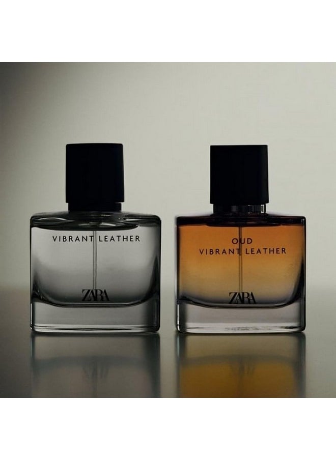 Zara - Zara Vibrant Leather and Oud Vibrant Leather Cologne for Men EDP Eau De Parfum Fragrance Set 2x 60 ML (2.03 FL. OZ) - Image 1
