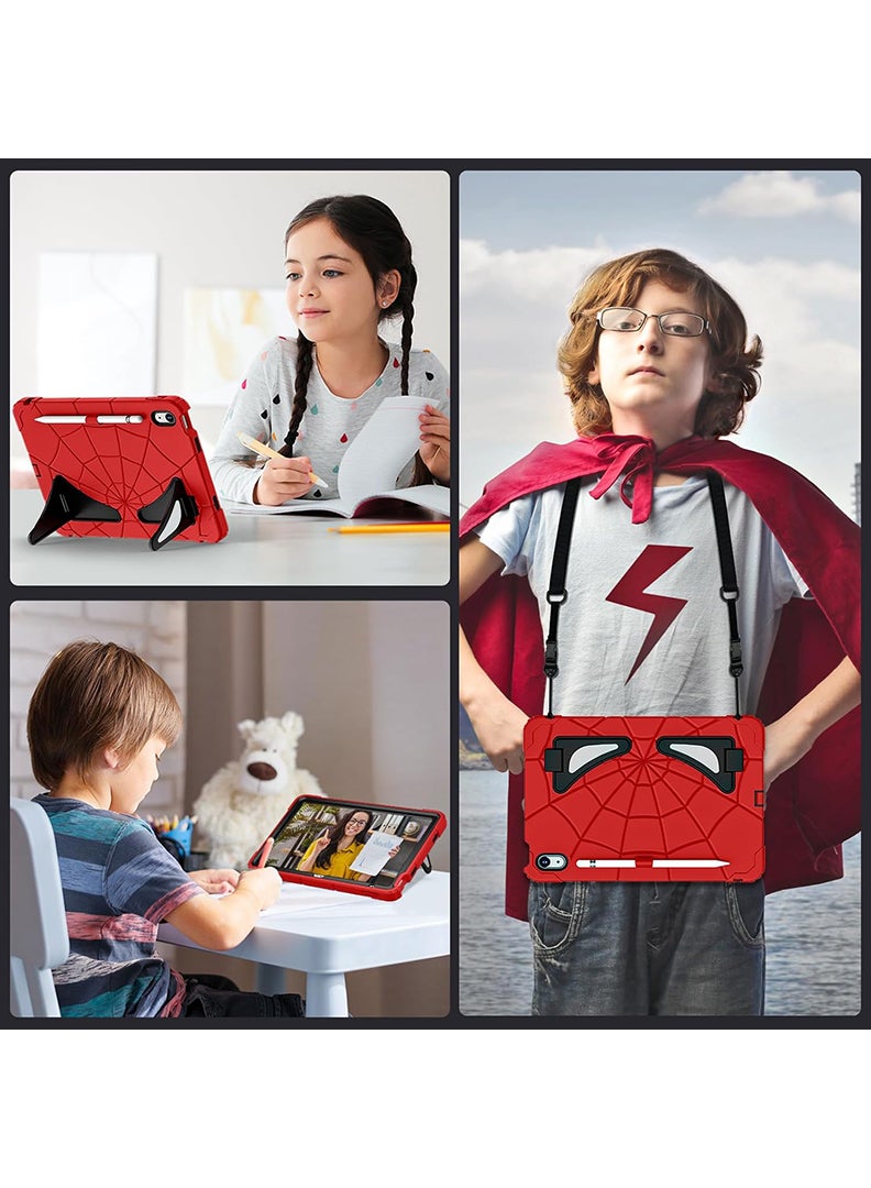 ثيودور جراب أطفال لجهاز iPad A16 الجيل الحادي عشر (2025) مقاس 11 بوصة وجهاز iPad الجيل العاشر (2022) مقاس 10.9 بوصة - جراب متين مقاوم للصدمات، غطاء حماية كامل للجهاز مع واقي شاشة مدمج، مسند متعدد الزوايا، وحامل قلم - Image 3