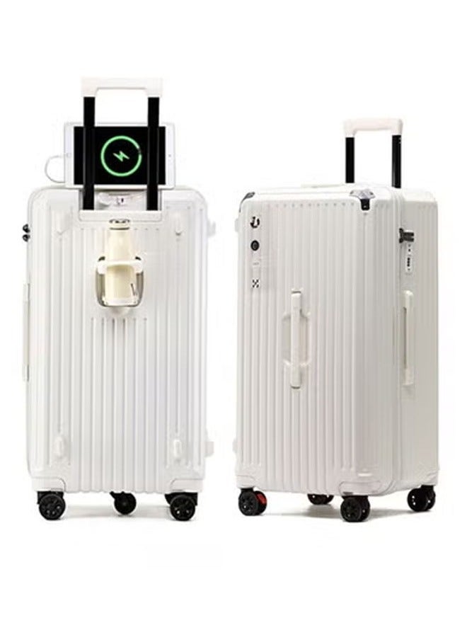 keke Set of 2 Premium Expandable Aluminum Frame ABS & PC Suitcase With USB charging port and C type and 5 wheel,24/32 Inch  - Image 3