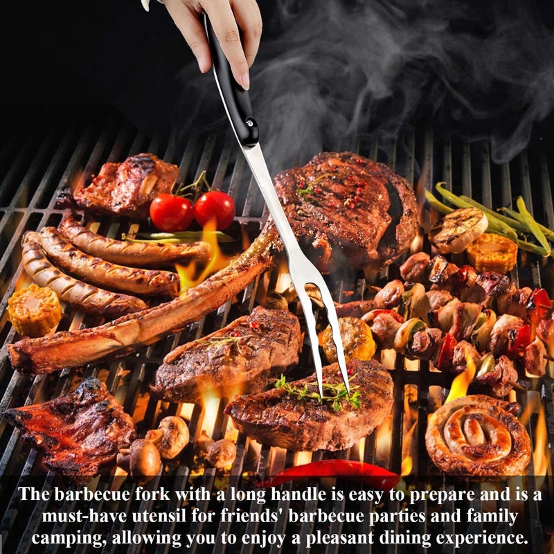 ReaNea Meat Fork, Heavy Duty Stainless Steel Carving Cooking Fork, Grill Serving Fork for Slicing & Serving Roasts, Turkey, BBQ – Comfortable Non-Slip Grip, Kitchen & Grill Essential - Image 5
