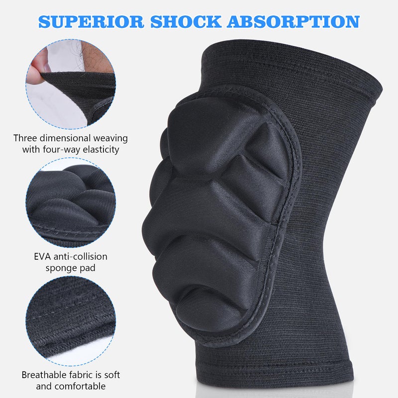 Wghtri Knee Pads for Men Women, Gardening, Construction, Cleaning, Volleyball, Dancing, Flooring, Riding - Thick EVA Foam Padding, Durable & Lightweight, Multi-Use Protection, Unisex Fit (Large) - Image 2
