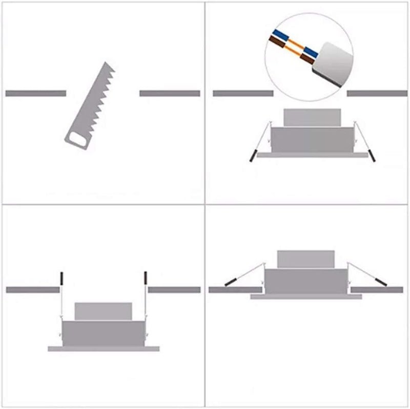 سبوت لايت مدمج LED بقوة 7 واط - ضوء سقف موفر للطاقة للمنازل والمكاتب (أبيض) - Image 4