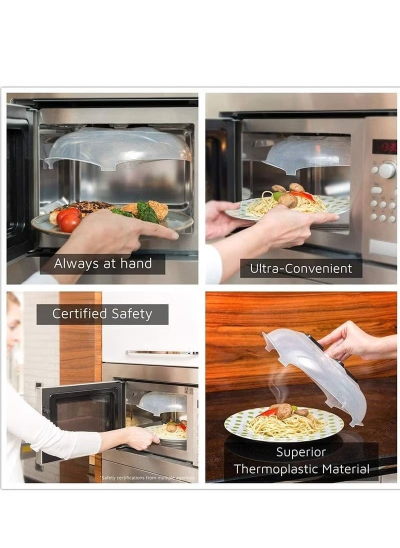 Generic - 1pc Microwave Cover with Magnet, New Microwave Cover Prevent Food Splatter, BPA Free Serving Cover with Steam Vent - Image 1
