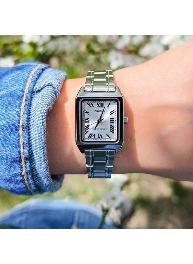 كاسيو ساعة يد من ستانلس ستيل بعقارب LTP-V007D-7BUDF - Image 2