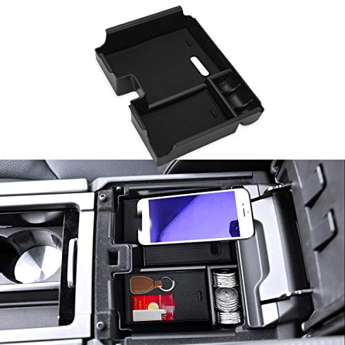 MARCHFA Center Console Organizer Tray Compatible for 2016 2017 2018 Range Rover Evoque Accessories Armrest Organizer Tray Insert Secondary Storage Box for Evoque 2015 2014 2013 2012 2011 - Image 1